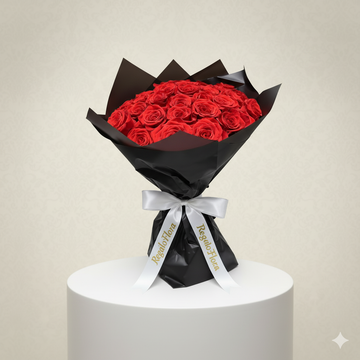 Velvet charm - 30 Red roses